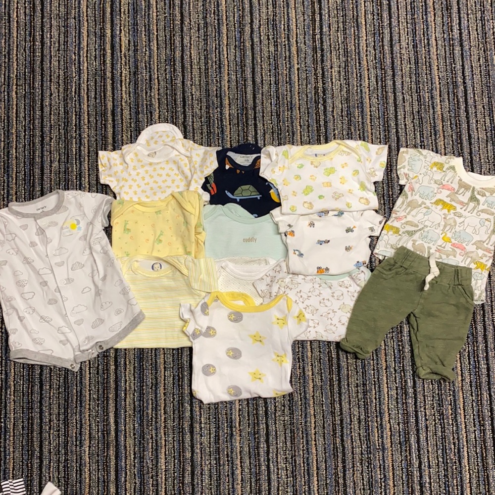 All short sleeve newborn